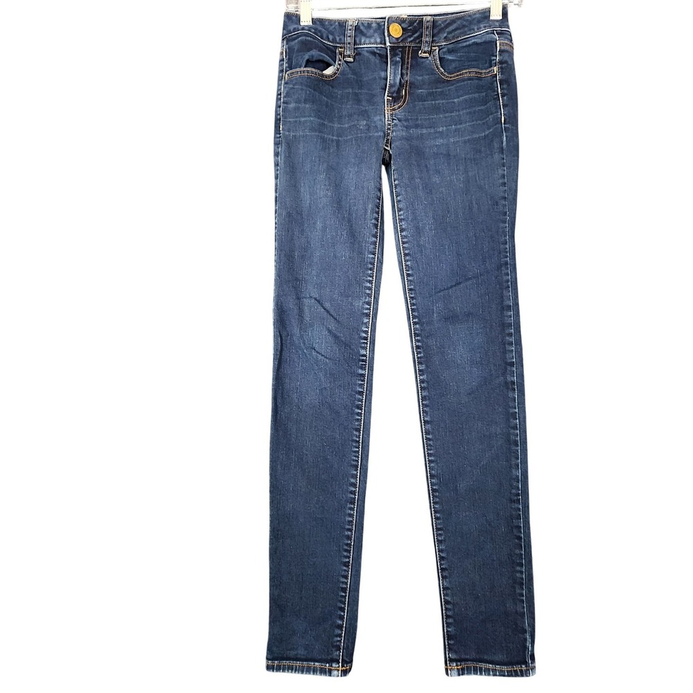 American Eagle Outfitters Dark Wash Denim Jeggings Size 00 Super Stretch